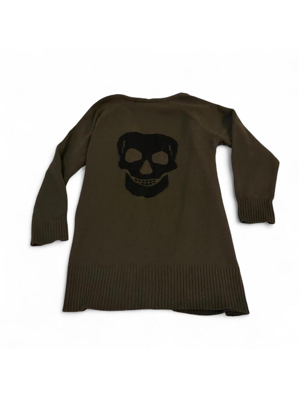 Sweet Romeo Skull Knit Sweater Cardigan💀🖤